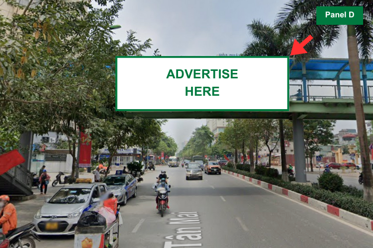 Panel D - Horizontal Wall-mounted Pano Billboard at 147 Tan Mai Street, Tuong Mai Ward, Ha Noi City