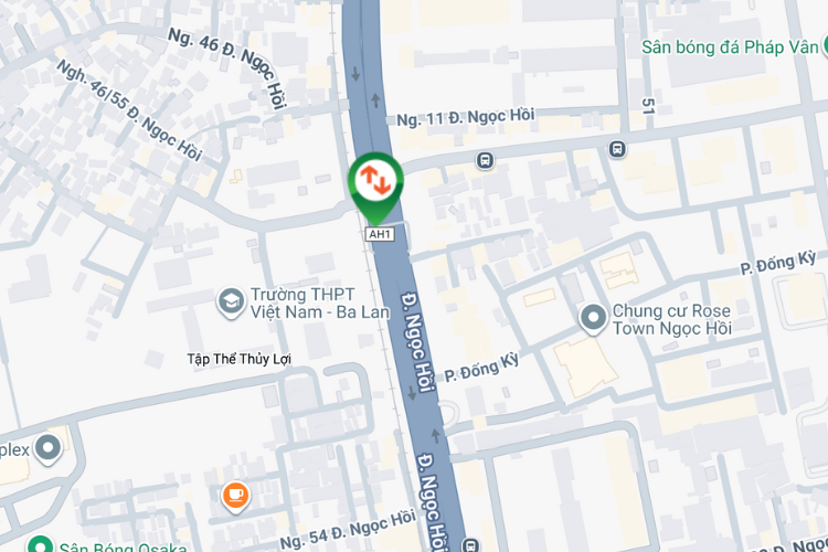 Map - Horizontal Wall-mounted Pano Billboard at Ngoc Hoi Street, Dinh Cong Ward, Ha Noi City