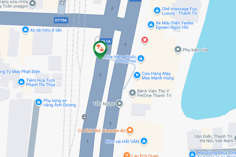 Map - Horizontal Wall-mounted Pano Billboard at Van Dien Street, Hoang Liet Ward, Ha Noi City