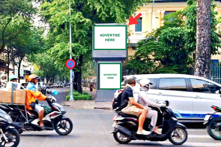 Bảng quảng cáo trụ hộp đèn E-tower 8 mặt tại 62 Lý Tự Trọng, Phường Bến Thành, Thành phố Hồ Chí Minh (Tòa án nhân dân Thành phố Hồ Chí Minh)