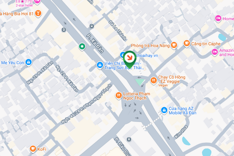 Map - Horizontal Wallscape Billboard at 200 Xa Dan Street, Van Mieu Quoc Tu Giam Ward, Ha Noi City