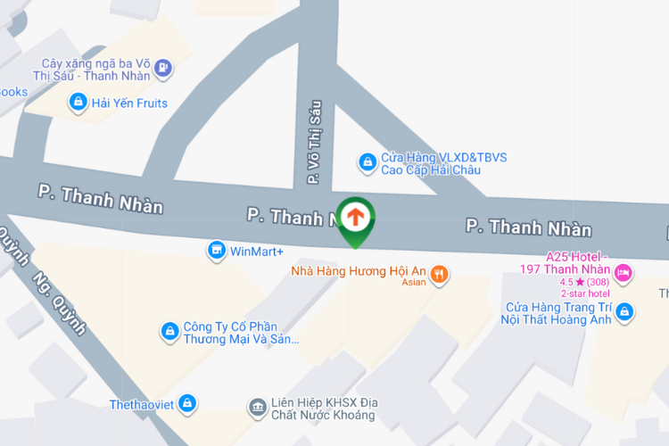Map - Horizontal Wallscape Billboard at 215 Thanh Nhan Street, Bach Mai Ward, Ha Noi City