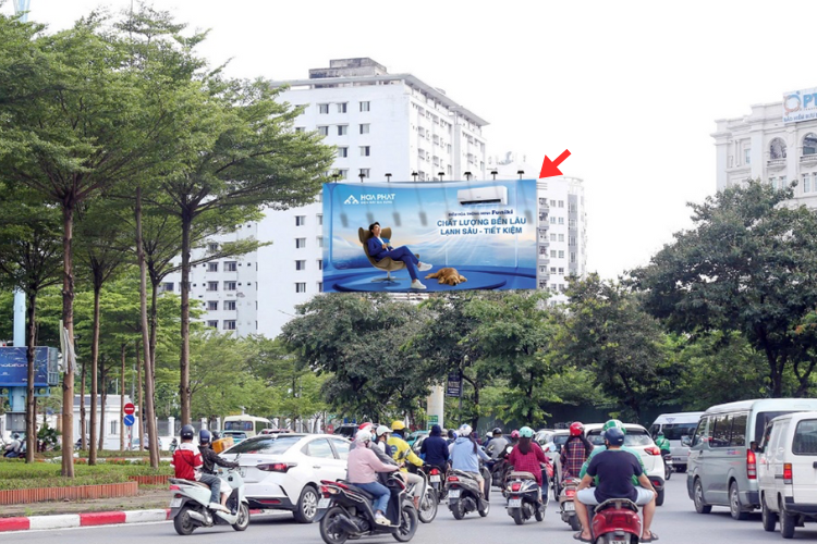 1 Panel Horizontal Unipole Billboard at Tran Thai Tong, Nghia Do Ward, Ha Noi City (Ton That Thuyet - Tran Thai Tong Roundabout)
