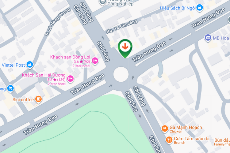 Map - Horizontal Wallscape Billboard at 2 Chi Lang Street, Hoa Binh Ward, Phu Tho (Long Chau Pharmacy)