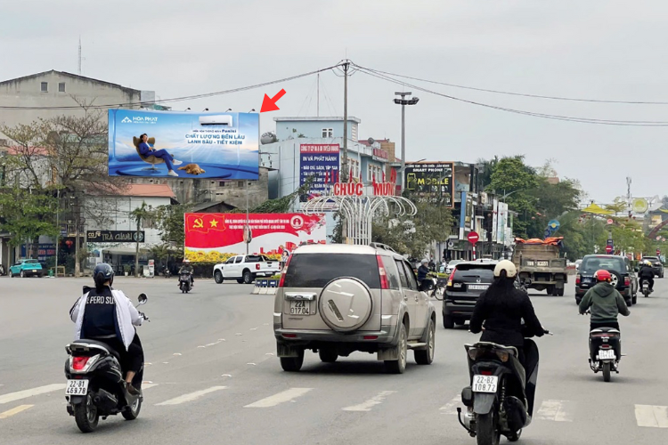 1 Panel Horizontal Wallscape Billboard at 17/8 Street, Minh Xuan Ward, Tuyen Quang (17/8 – Tan Trao Roundabout)