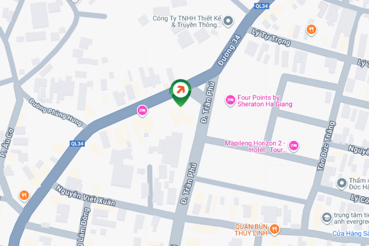 Map - Horizontal Wallscape Billboard at 425 Tran Phu Street, Ha Giang 2 Ward, Tuyen Quang