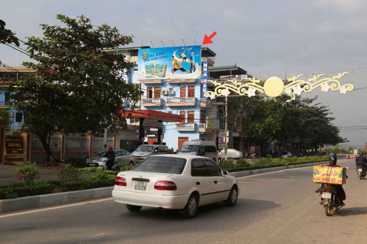 1 Panel Horizontal Wallscape Billboard at 17 Tran Dang Ninh, Dien Bien Phu Ward, Dien Bien