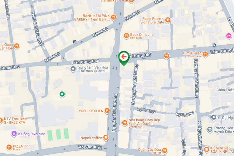 Map -  Horizontal Wallscape Billboard at 75 Tran Hung Dao, An Dong Ward, Ho Chi Minh City