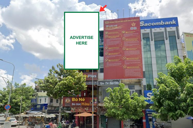 1 Panel Vertical Wallscape Billboard at 382 Ly Thai To, Vuon Lai Ward, Ho Chi Minh City