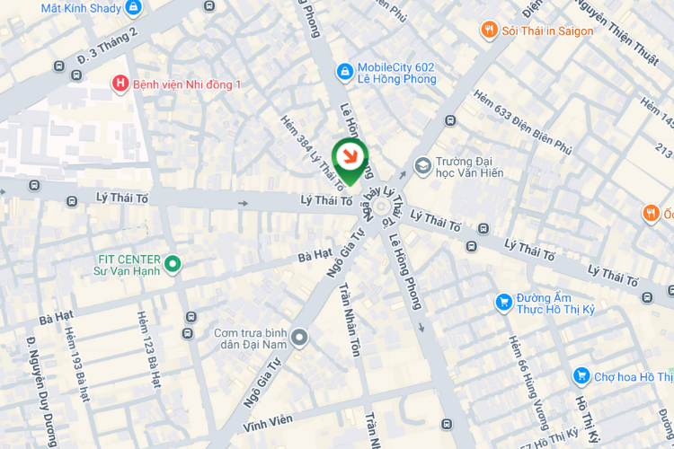 Map -  Vertical Wallscape Billboard at 382 Ly Thai To, Vuon Lai Ward, Ho Chi Minh City