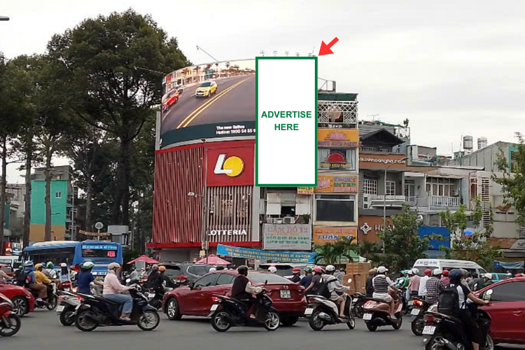 1 Panel Vertical Wallscape Billboard at 147 Ly Thai To, Vuon Lai Ward, Ho Chi Minh City
