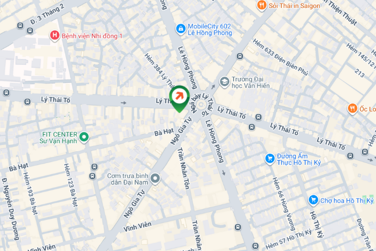 Map - Vertical Wallscape Billboard at 147 Ly Thai To, Vuon Lai Ward, Ho Chi Minh City