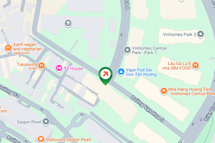 Map - Horizontal Wallscape Billboard at Vinhomes Tan Cang Nguyen Huu Canh, Thanh My Tay Ward, Ho Chi Minh City