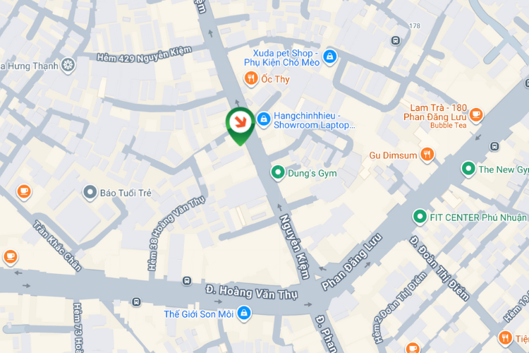 Map - Vertical Wall-mounted Pano Billboard at 405 Nguyen Kiem, Duc Nhuan Ward, Ho Chi Minh City