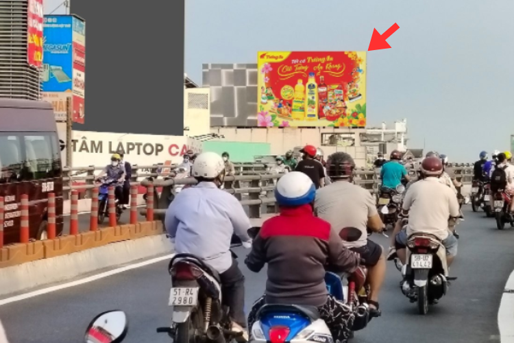 1 bảng quảng cáo treo tường tại 792 Đường số 7, phường Hạnh Thông, Thành phố Hồ Chí Minh