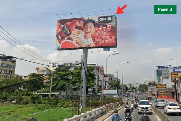 Panel B -  Horizontal Unipole Billboard at B1 Nguyen Oanh, Go Vap Ward, Ho Chi Minh City