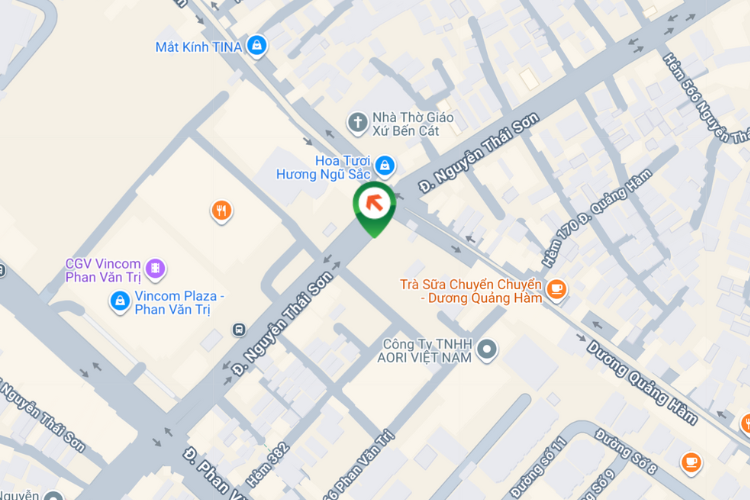 Map - Horizontal Wallscape Billboard at 508 Nguyen Thai Son, An Nhon Ward, Ho Chi Minh City (Family Mart)