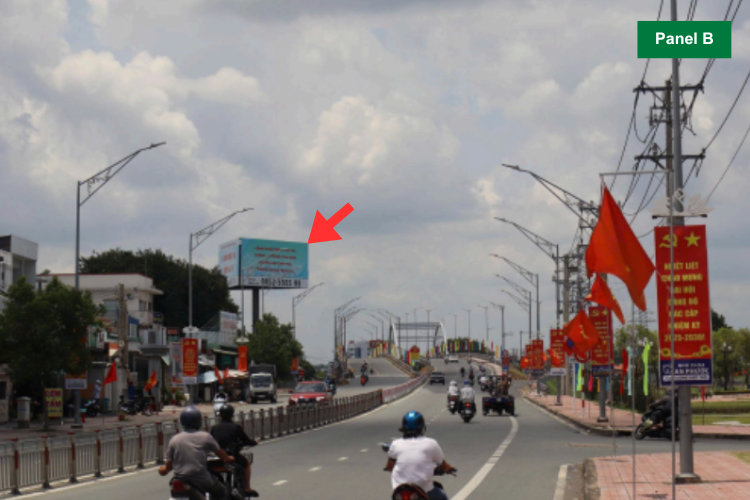 Panel B - Horizontal Unipole Billboard at Khu Vuc Cho Phuong 2, Long An Ward, Tay Ninh (Tan An Bridge)