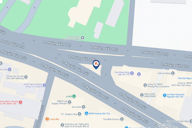 Map - Horizontal Tri-LED Unipole Billboard at Hoang Van Thu, Duc Nhuan, Ho Chi Minh City (Dao Co - Nguyen Van Troi and Hoang Van Thu intersection)