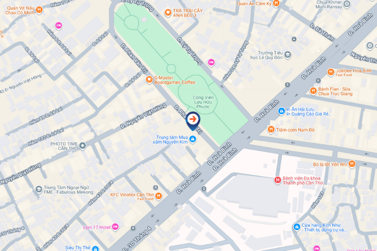 Map - Horizontal Curved LED Screen Billboard at 02, 30/4 Street, Ninh Kieu, Can Tho City (Nguyen Kim Electronics Shopping Center)