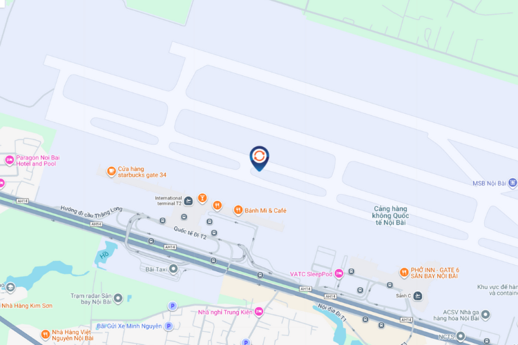 Map - Vertical LED Column Cladding Billboard at Noi Bai International Airport, Noi Bai, Ha Noi City (Battery Charging Area)