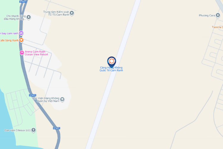 Map - Vertical LED Column Cladding Billboard at Cam Ranh International Airport, Bac Cam Ranh, Khanh Hoa (Battery Charging Areas)