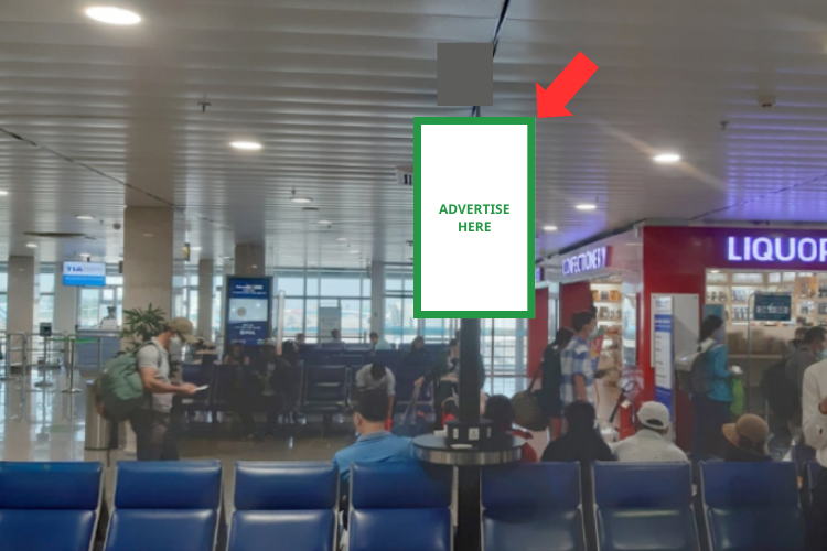 28 Panel Vertical LED Column Cladding Billboard at Tan Son Nhat International Airport, Tan Son Hoa, Ho Chi Minh City (Waiting lounge)