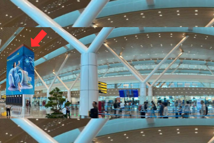 1 Panel Horizontal LED Wall Cladding Billboard at Tan Son Nhat International Airport, Tan Son Hoa, Ho Chi Minh City (West Wing, Terminal 3)
