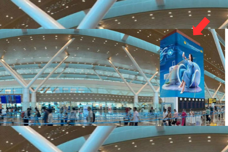 1 Panel Horizontal LED Wall Cladding Billboard at Tan Son Nhat International Airport, Tan Son Hoa, Ho Chi Minh City (East Wing, Terminal 3)