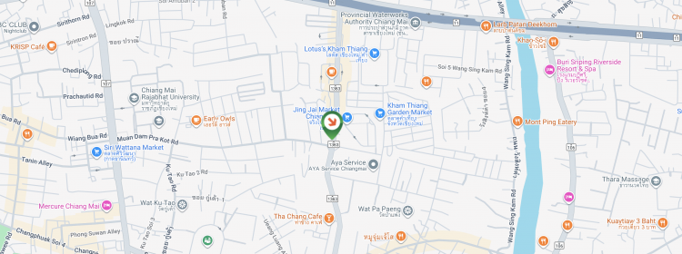 Atsadathorn Rd., Sri- Mongkol- Intersection from Rattanakosin, Chiang Mai