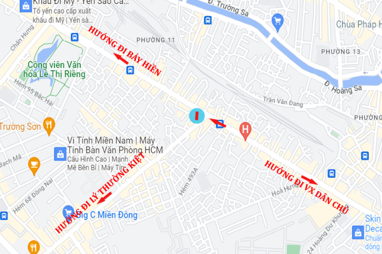 Map - Direction - Horizontal Wall-mounted Pano Billboard at 533 Cach Mang Thang 8, Hoa Hung, Ho Chi Minh City
