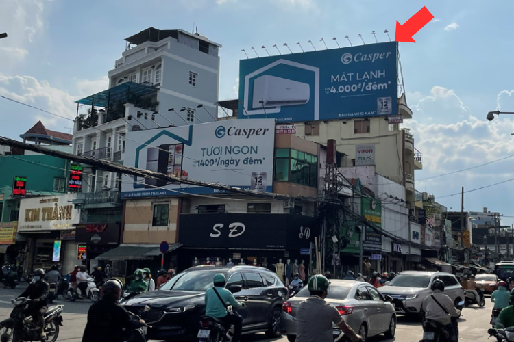 1 Sided Horizontal Wall-mounted Pano Billboard at 535A Cach Mang Thang Tam, Hoa Hung, Ho Chi Minh City