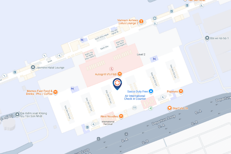 Map - Horizontal Airport LED Screen Billboard at Truong Son, Tan Son Hoa Ward, Ho Chi Minh City (Tan Son Nhat International Airport)