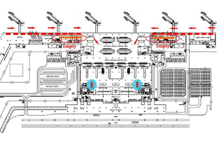 Map - Horizontal Airport Lightbox Billboard tại Tan Son Nhat International Airport, Tan Son Hoa Ward, Ho Chi Minh City (T2 Station - inside the baggage claim area)