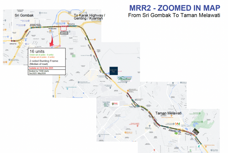 MRR2 Bukit Maluri - Taman Melati, Selangor (Bukit Maluri - Bulatan Batu Caves / Sri Gombak - Taman Melati)