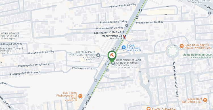 Phahonyothin Road, Lat Phrao near the construction site of Central Phahonyothin shopping mall, Bangkok