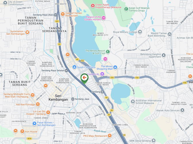 Map - ree Standing Billboard at NSE Highway KM307.9, Seri Kembangan, Selangor (near R&R Serdang)