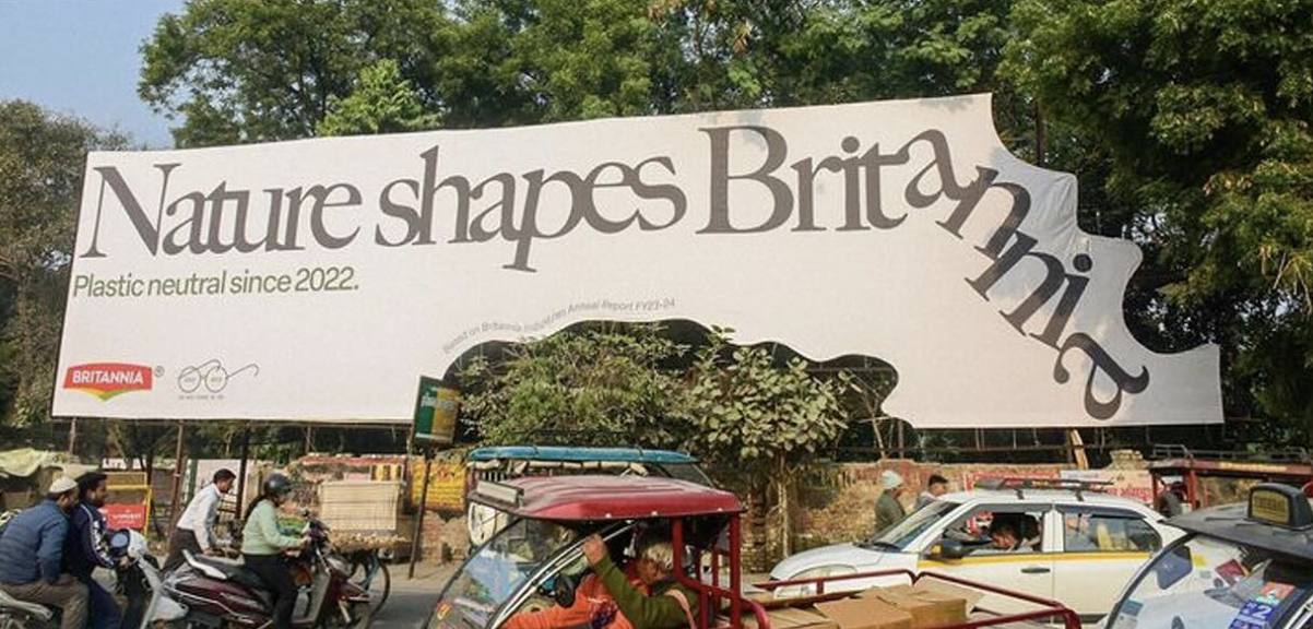 britannia creative billboard cut around tree canopy