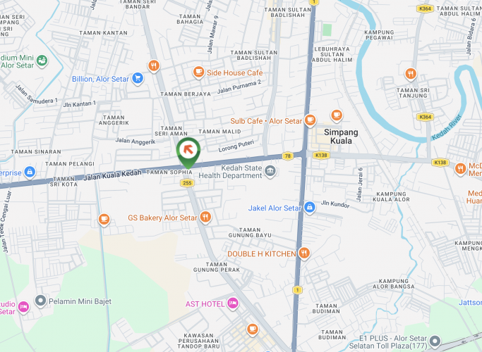 Map - Free Standing Billboard at Jalan Kuala Kedah / Lebuhraya Sultanah Bahiyah, Alor Setar, Kedah (towards Sultan Abdul Halim Highway)