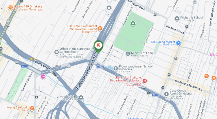 Din Daeng Toll Gate area (Inbound to the city), Bangkok