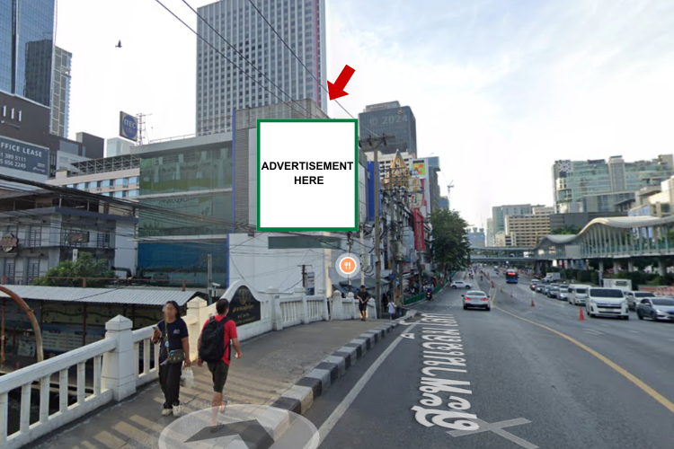 1 Horizontal Static Billboard at Opposit of Central World, Bangkok